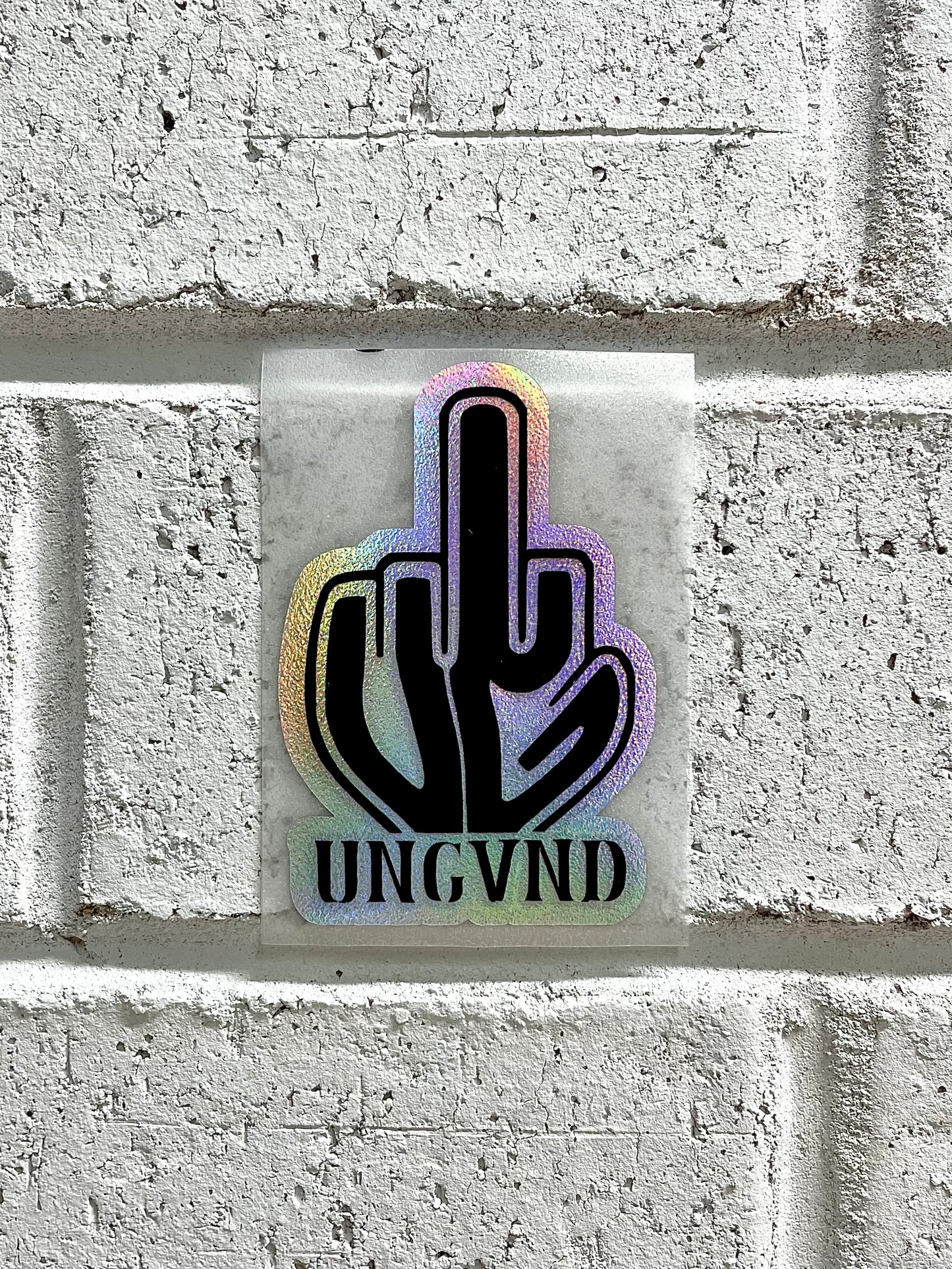 2 Layer Middle Finger Sticker