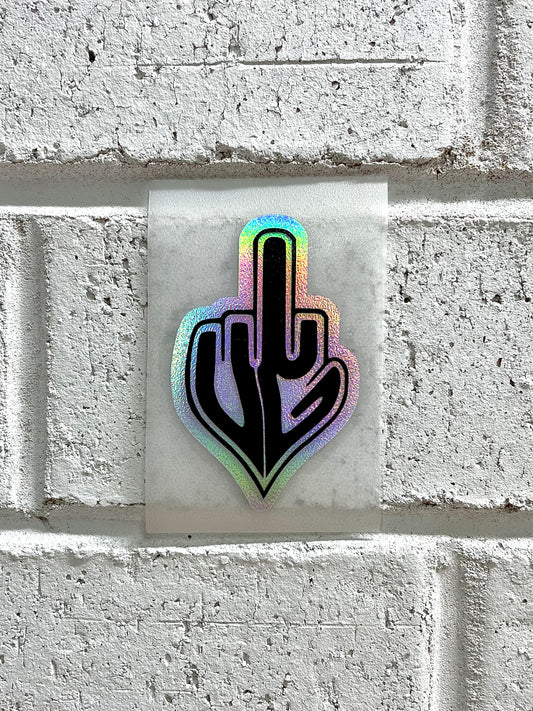 2 Layer UG Middle Finger Sticker