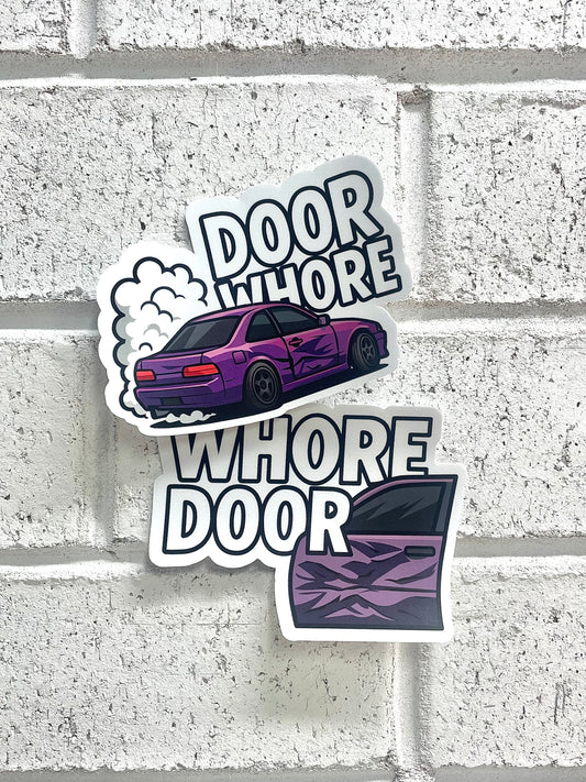 Door Whore x Whore Door Stickers