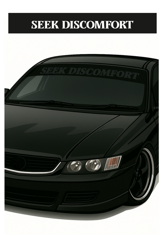 Seek Discomfort Window Banner