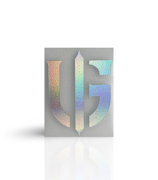 Rainbow Chrome Ungvnd Logo Sticker