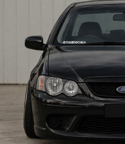 @ Custom Socials - Car Sticker