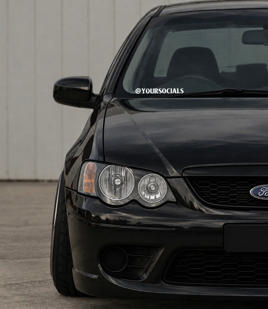 @ Custom Socials - Car Sticker