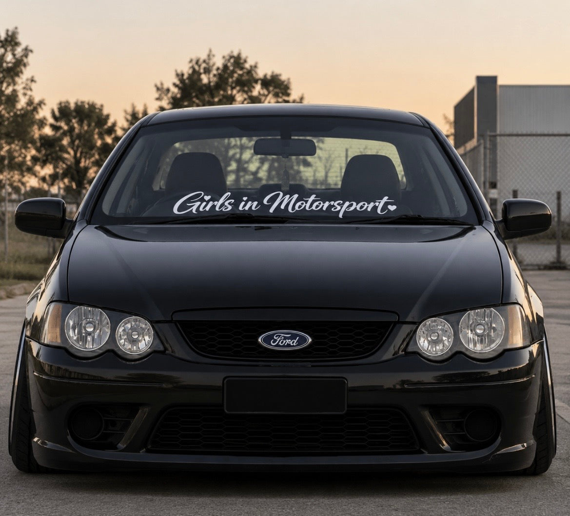 Girls In Motorsport | Car Window Banner