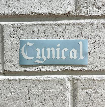 Cynical | Car Decal