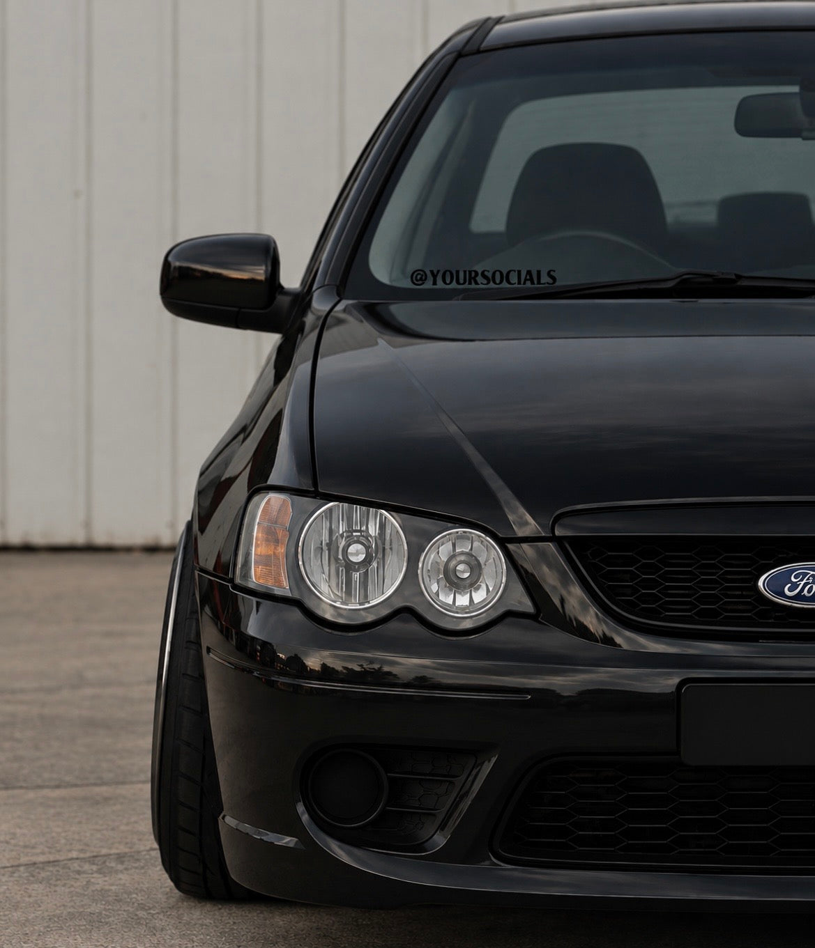 @ Custom Socials - Car Sticker