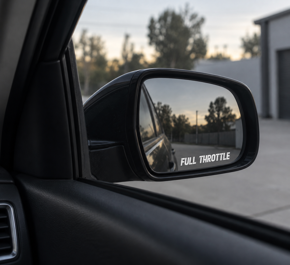 Side Mirror Car Decal | Full Throttle