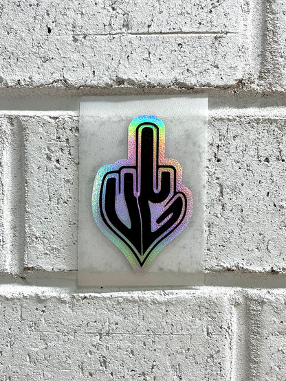 2 Layer UG Middle Finger | Car Decal