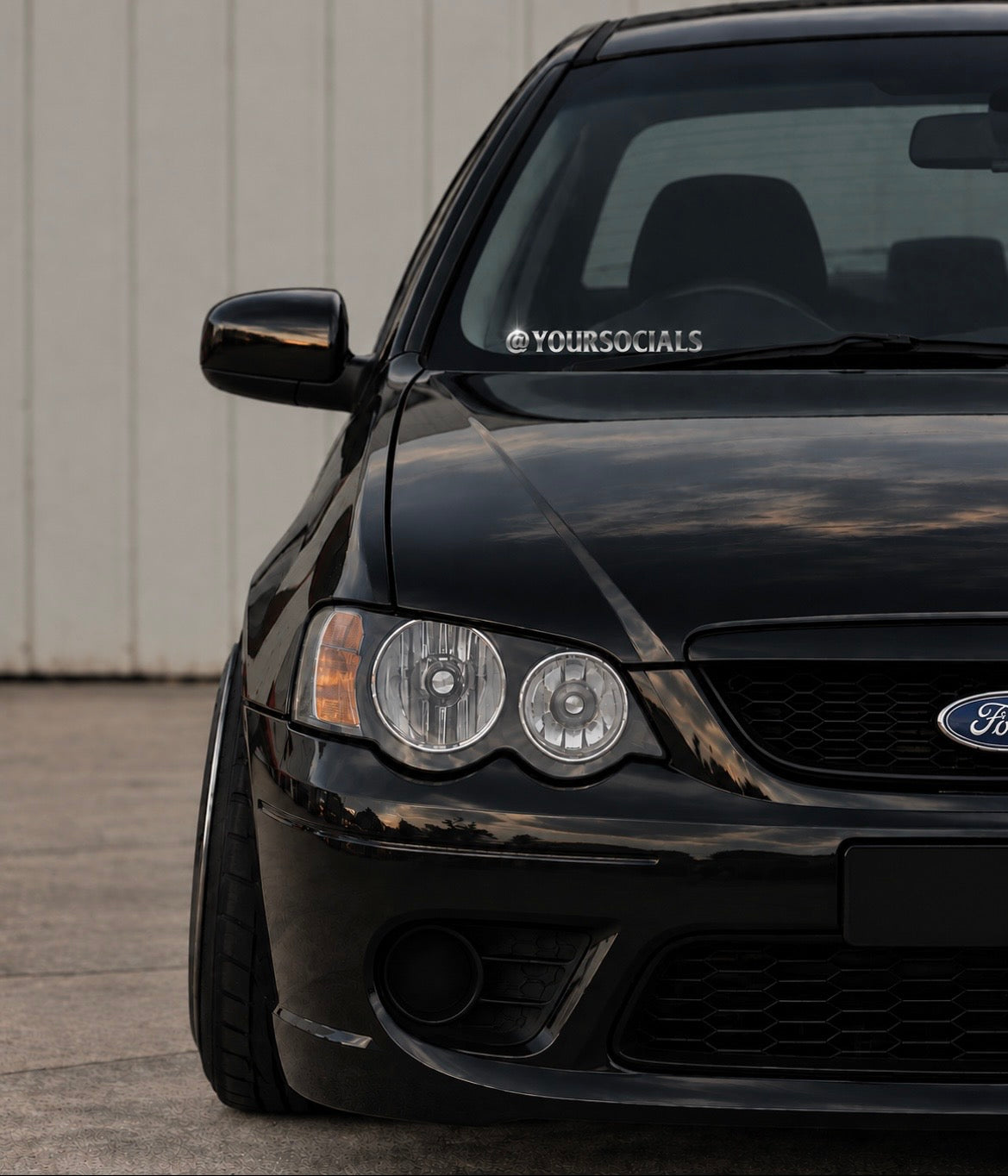 @ Custom Socials - Car Sticker