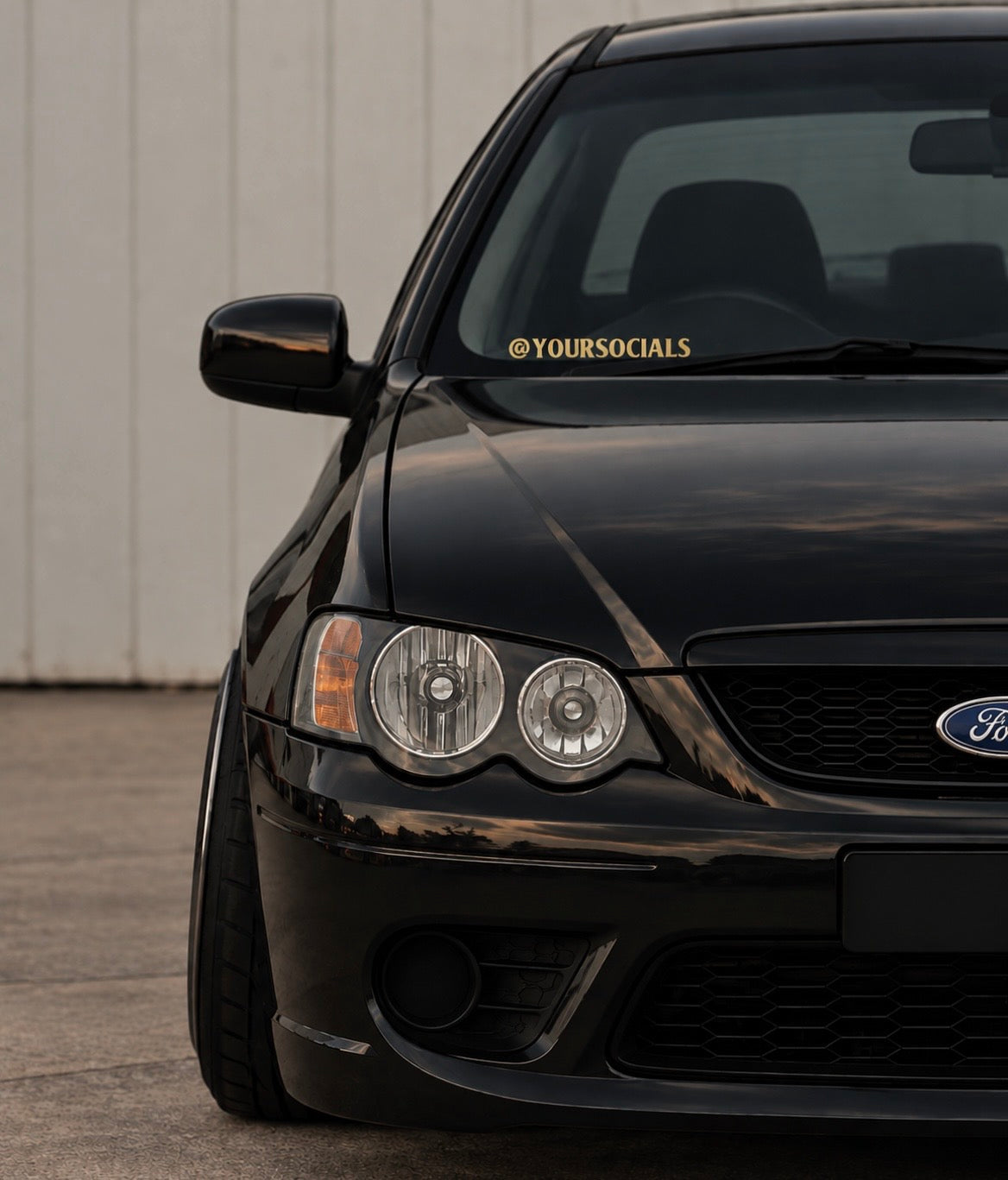 @ Custom Socials - Car Sticker