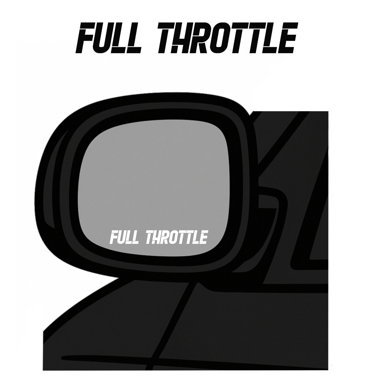 Side Mirror Car Decal | Full Throttle