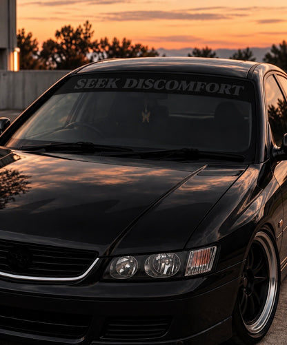 Seek Discomfort | Window Banner