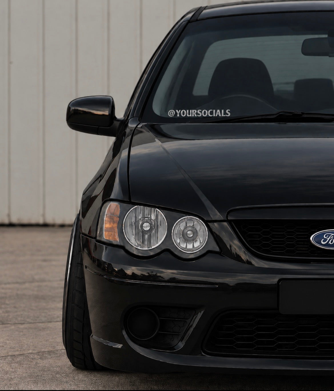 @ Custom Socials - Car Sticker