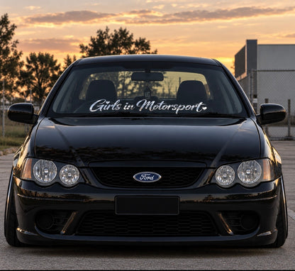 Girls In Motorsport | Car Window Banner