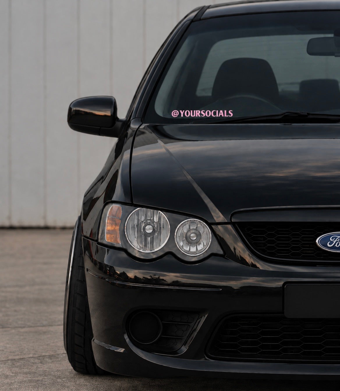 @ Custom Socials - Car Sticker