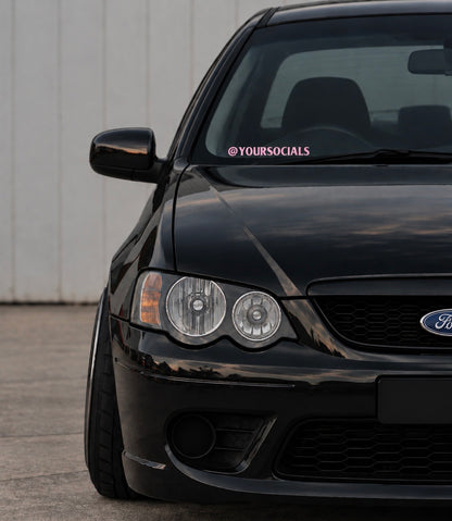 @ Custom Socials - Car Sticker