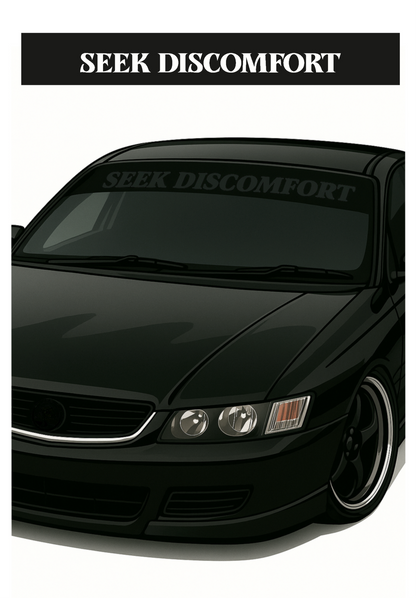 Seek Discomfort | Window Banner