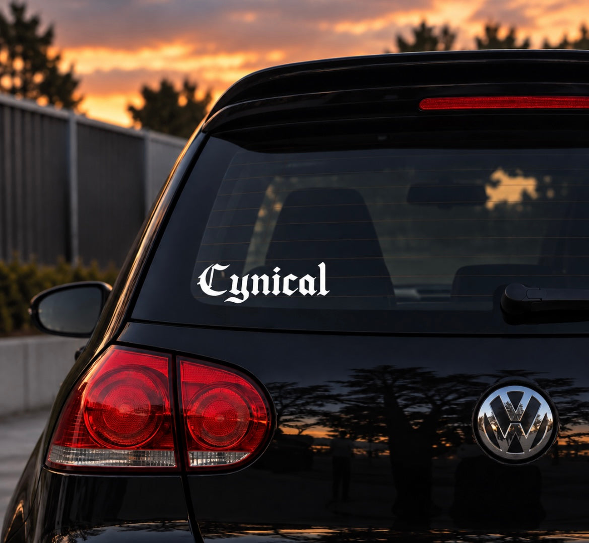 Cynical | Car Decal