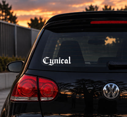 Cynical | Car Decal
