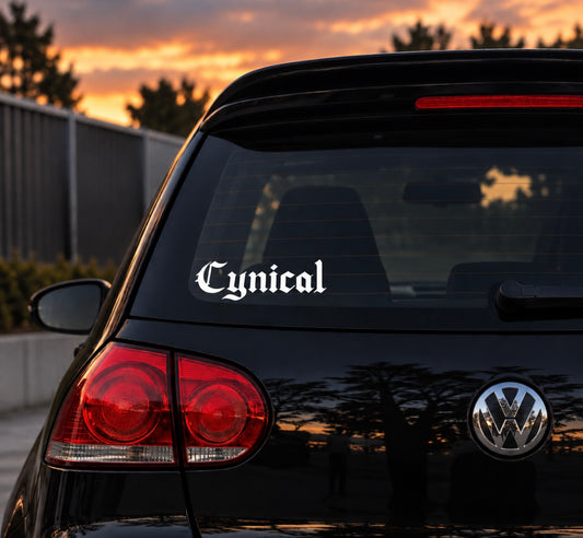 Cynical | Car Decal