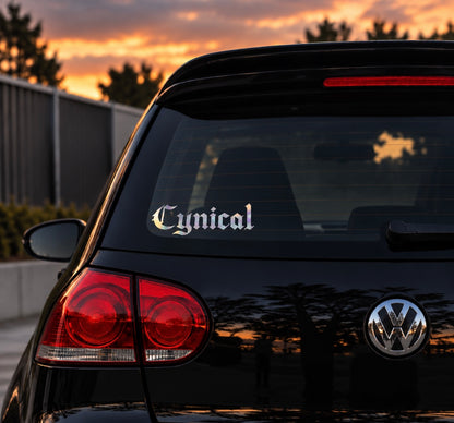 Cynical | Car Decal