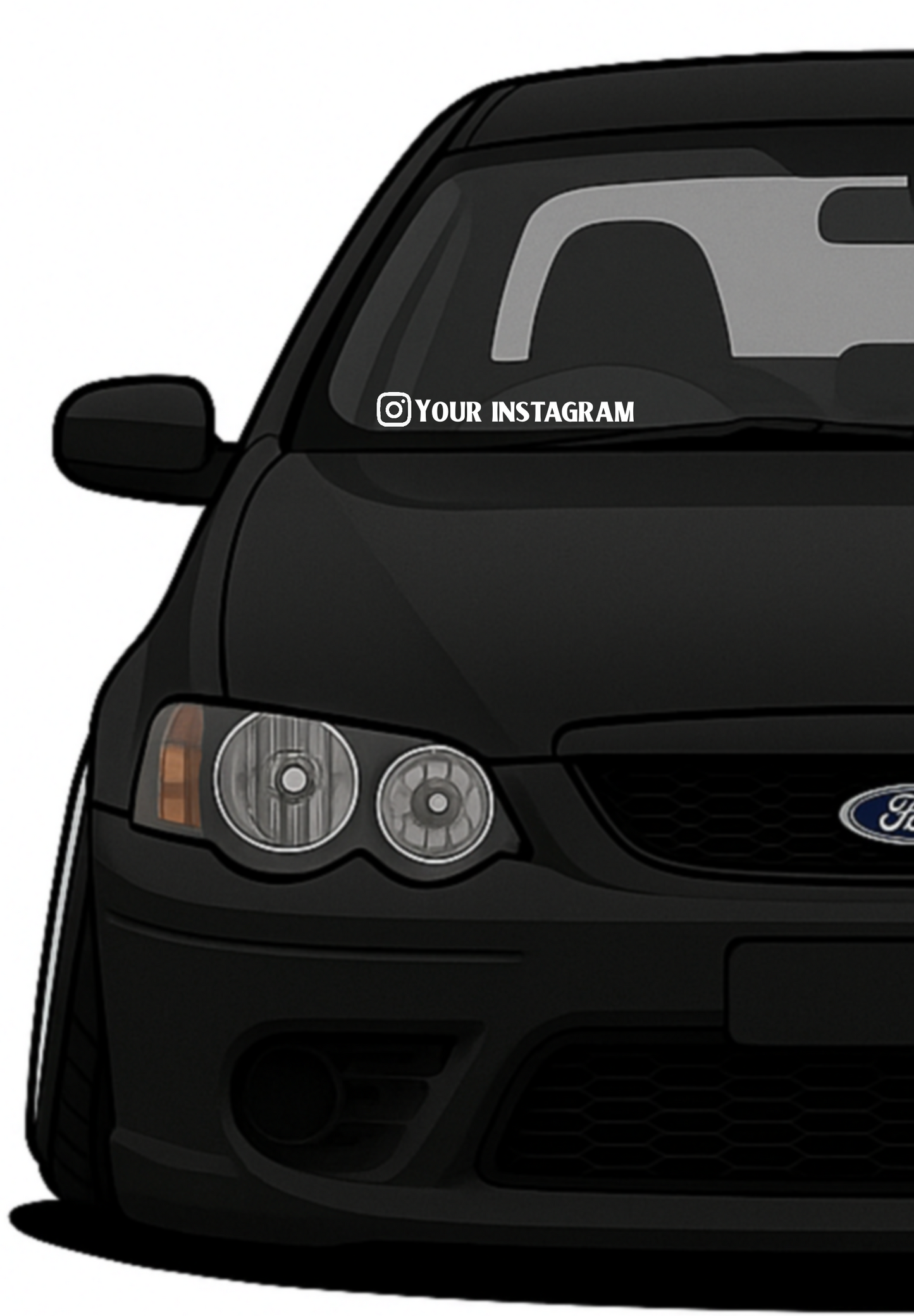 Custom Instagram - Car Sticker