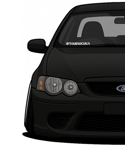 @ Custom Socials - Car Sticker